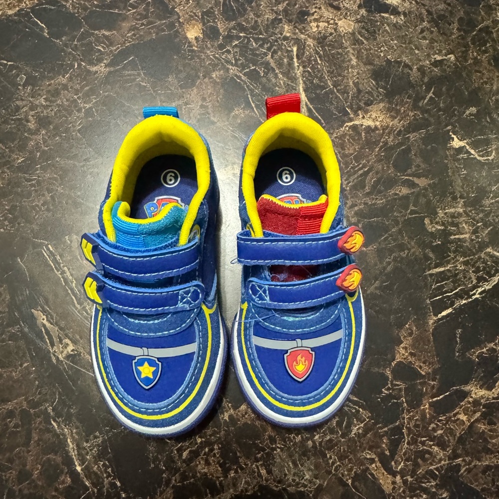 Paw Patrol Blue and Yellow Velcro Sneakers